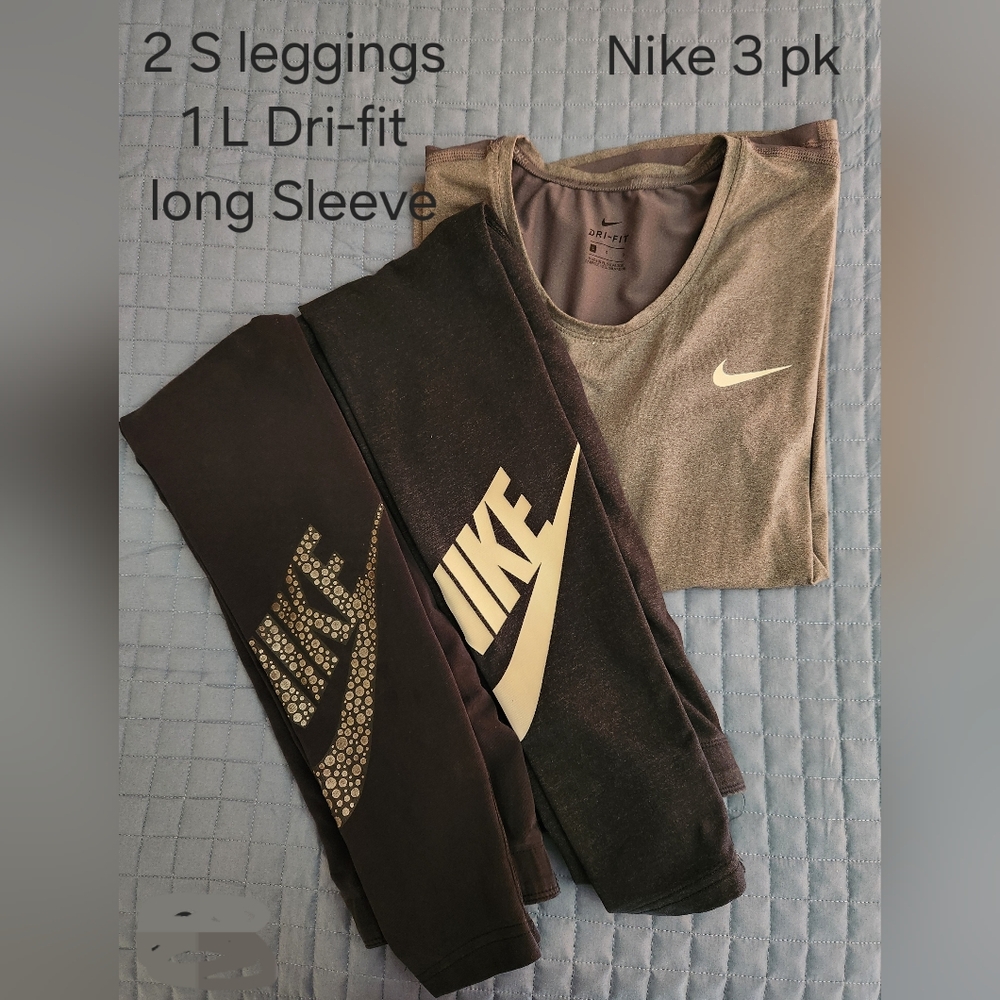 Nike Gray and Black Dri-Fit Set